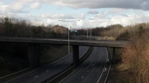 Time lapse of an empty highway Vídeos de archivo 41234721