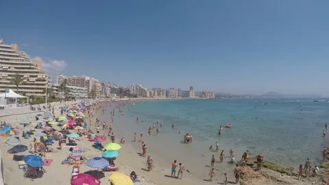 Time lapse en playa de españa Stock-Footage 81274267