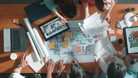 Time lapse of engineer team preparing for working at meeting room. Symposium. Stock Footage 271321085