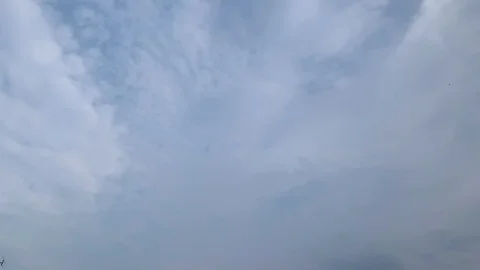 Time lapse of ethereal clouds seemingly transformed into stratus clouds Stock Footage 126332153