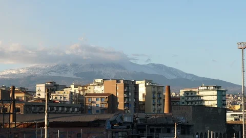 Time lapse of etna volcano. Stock-Footage 119223824