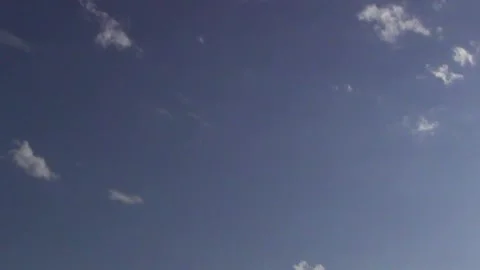 Time lapse, evening clouds change shape against the blue sky Stock Footage 277443510