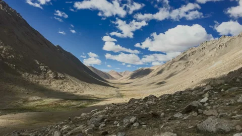 Time lapse of the evening clouds at Mount Kailash, Kora Stock Footage 105926483