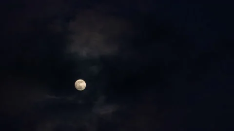 Time lapse evening from full moon Video stock 168582200