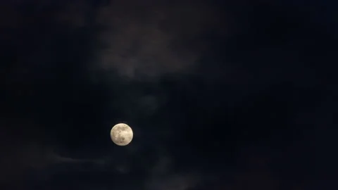Time lapse evening from full moon Stock Footage 168713802