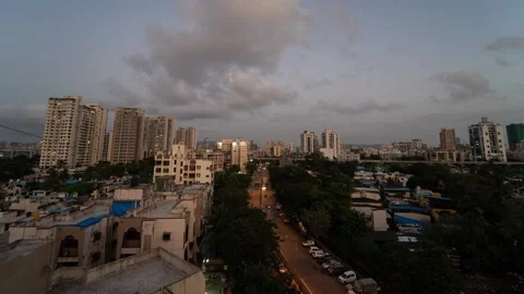 Time Lapse of evening to night Stock Footage 137566843