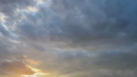 Time-Lapse of Evening Sky After Storm and Rain 스톡 동영상 246718396