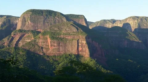 Time Lapse Of Evening In Tropical Rainforest Mountains Stock Footage 40341402