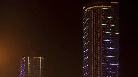 Time lapse: evening view of Chinese city Video stock 920686
