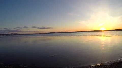 Time-lapse evening view on the city of Tammisaari, in raasepori, uusimaa, Fin Stock Footage 61844084