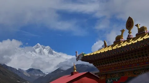 Time lapse of the Everest summi Stock-Footage 132059798