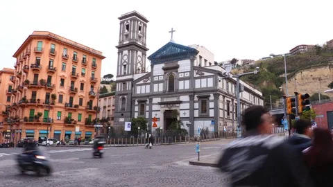 Time lapse of everyday life in Naples, Italy. Stock Footage 73008093