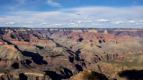 Time lapse facing North at Powell Point in Grand Canyon National Park 库存影片 107197419