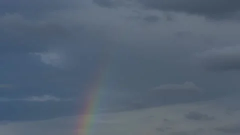 Time lapse of a fading rainbow Stock Footage 202181934