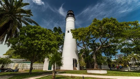 Time lapse of famous Lighthouse at Key West, Florida. USA 스톡 동영상 88414084