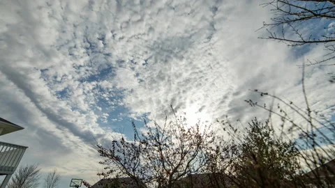 Time-lapse of fast moving clouds through the sky. Stock-Footage 143196873