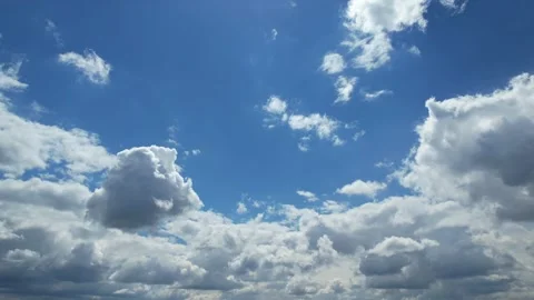 Time Lapse Fast Moving Clouds and Sky over United Kingdom Video stock 338315561