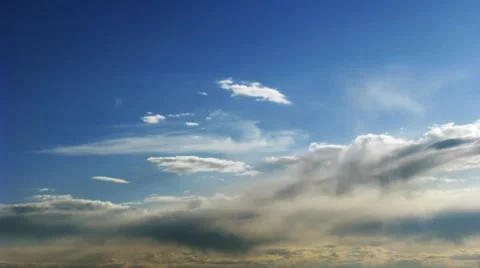 Time lapse of fast moving rain clouds. No birds and flicker Vidéo 8764092