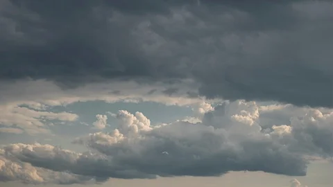Time lapse of fast moving stormy clouds Stock Footage 114665613
