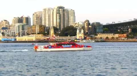 Time Lapse of ferry and Luna Park Sydney Harbour Stock Footage 65497853