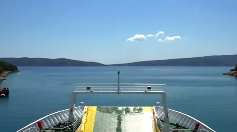 Time Lapse of Ferry Crossing Stock Footage 40101001