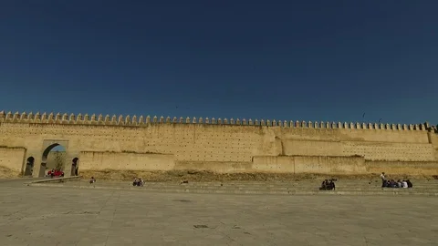 Time Lapse of Fez Square Stock Footage 92421842