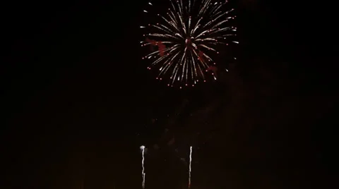 Time lapse Firework display Stock Footage 36556381