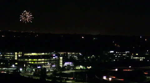 Time Lapse firework show Stock Footage 26139074