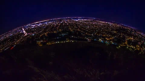 Time Lapse Fish eye view of San Francisco 스톡 동영상 24976418