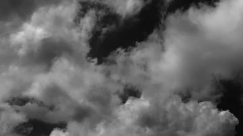 Time-lapse of floating white clouds creates a striking visual contrast agai.. Stock Footage 336741080