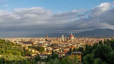 Time lapse of Florence historical center, Italy Stock Footage 166369797