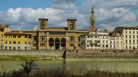 Time Lapse Of the Florence's Library Vídeos de archivo 87908835