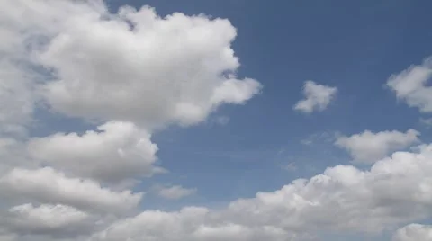 Time Lapse of Fluffy Clouds in Houston, Texas Video stock 1236573