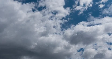 Time lapse of flying clouds nature background no birds, no flicker Stock Footage 112252328