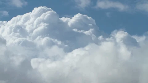 Time lapse, flying through clouds Stock Footage 39860183