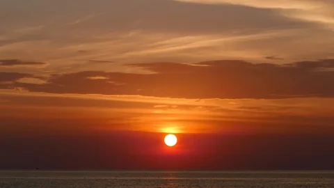 Time Lapse Focus on beautiful sunset 库存影片 100571222