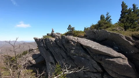 Time lapse on foot on a mountain sunny Stock Footage 106946355
