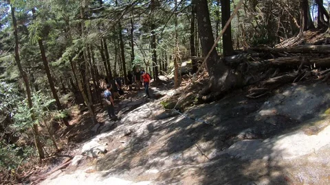 Time lapse on foot on a mountain sunny Stock Footage 106946839