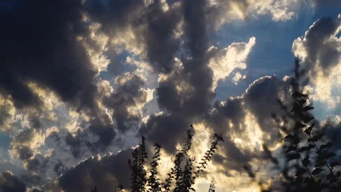 Time lapse footage with 25 fps full hd movement of clouds against the blue .. Stock Footage 285346477