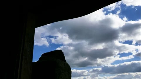 Time-lapse footage with blue sky with clouds Video stock 256576080
