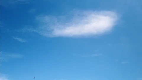 Time lapse footage: Cloud movement with blue sky background. Stock Footage 107130735
