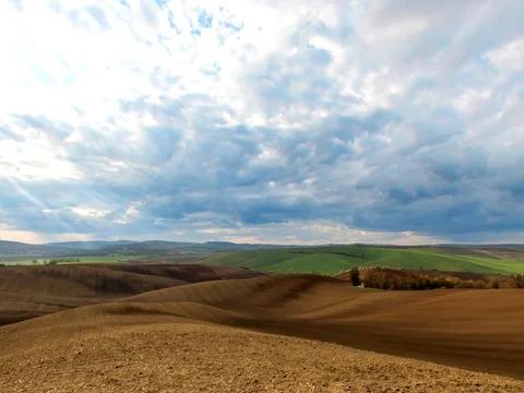 Time lapse footage of dramatic cloudy evening. Stock Footage 81344793