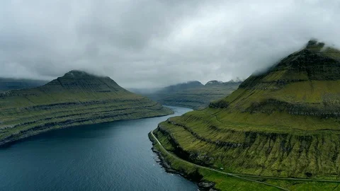 Time lapse footage of dramatic landscape of Faroe Islands. Stock Footage 116089190