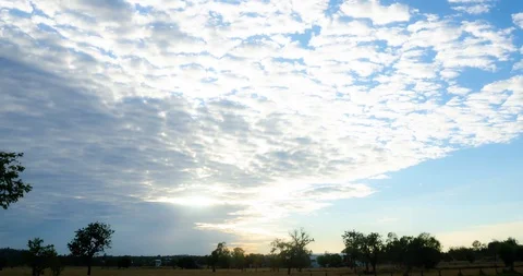 Time lapse footage of light and cloud in evening time, Beautiful color in the ev Stock Footage 99893479
