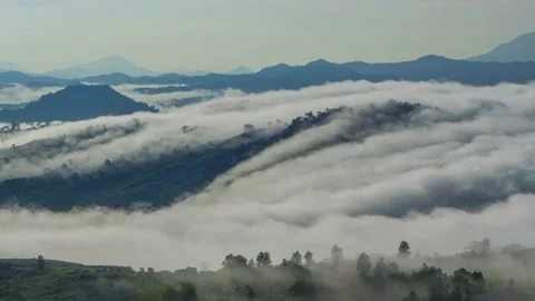 Time lapse footage  rolling clouds Stock Footage 139568068