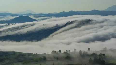 Time lapse footage  rolling clouds Stock Footage 139568751