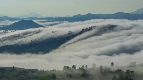 Time lapse footage  rolling clouds Video stock 139569011