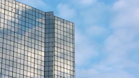 Time Lapse footage of skyscraper in Brussels Northern Quarter Stock Footage 141654737