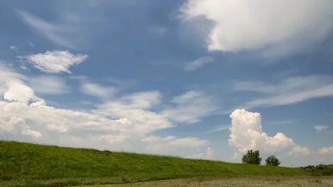 Time lapse footage of stormy clouds moving on the sky. Video stock 109304070