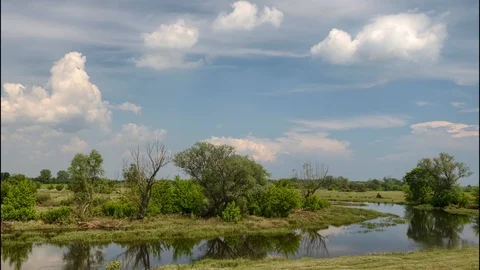 Time lapse footage of stormy clouds moving on the sky. Stock Footage 109305838